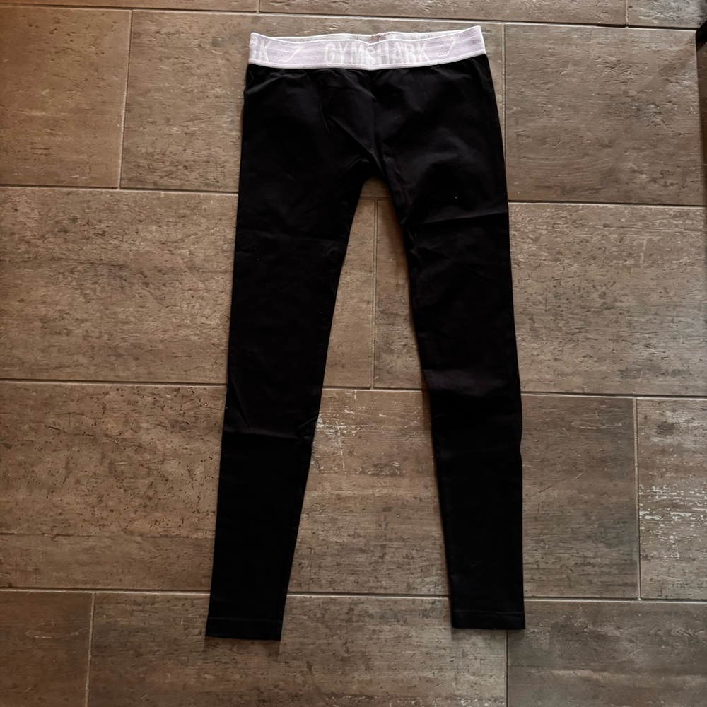 Gymshark Kids Black and White Leggings